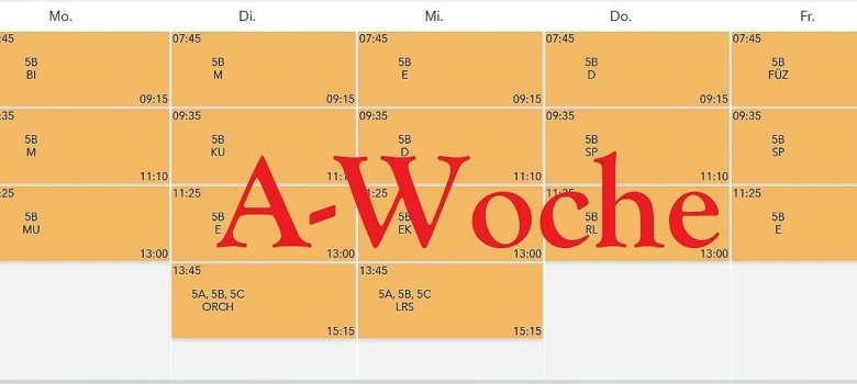Beispiel Stundenplan
